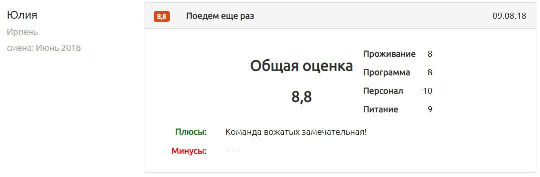 Отзывы детский лагерь Жизнь - Camp Life 9